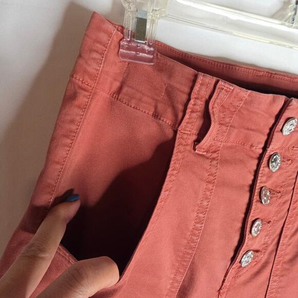 Veronica‎ Beard Sz26/2 Terracotta Arya HighRise Straight jean cargo pants button - Picture 16 of 16